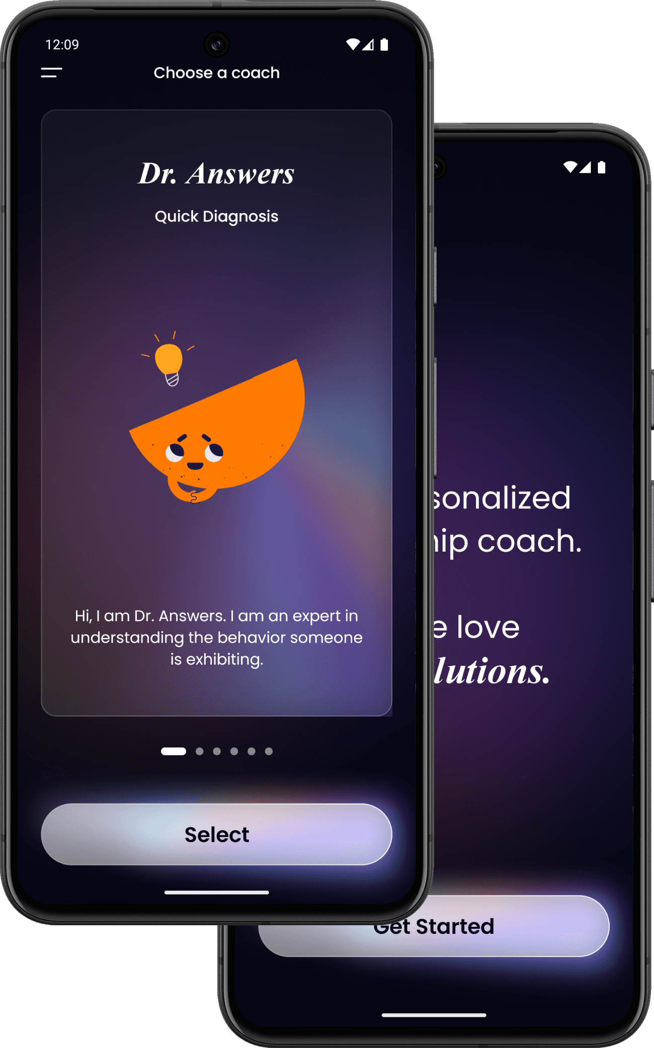 Closer app select doctor page